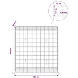  Gabion s žicom debljine 5 mm i mrežom 10x10 cm 100x50x100 cm - 50 cm 100 cm 100 cm | shoptok.hr