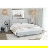 Ropez Siva oblazinjena zakonska postelja z letvenim dnom 180x200 cm Basti – | Shoptok.si