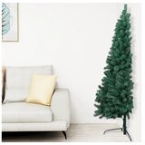  Umjetna polovica božićnog drvca sa stalkom zelena 180 cm PVC | shoptok.hr