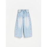 Reserved Baggy traperice s vezom - plava | shoptok.hr