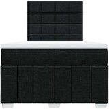  Krevet box spring s madracem crni 120 x 190 cm od tkanine | shoptok.hr