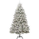  Umjetno božićno drvce Zelena i bijela 240 cm PVC i metal | shoptok.hr