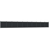 vidaXL Ograjni panel siv 1737x186 cm WPC | Shoptok.si