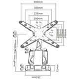 Gogen pregibni stenski nosilec za tv L-TURNL2, 23-55 | Shoptok.si