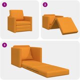  Krevet na razvlačenje Tamno žuta 74 x 77 x 81 cm tkanina | shoptok.hr