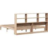 vidaXL Krevet s regalom za knjige bez madraca 180x200 cm od borovine | shoptok.hr