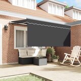  Skrovita tenda Prugasti Antracit 300 x 200 cm tkanina | shoptok.hr