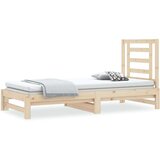  Dnevni ležaj na izvlačenje 2 x (90 x 200) cm masivna borovina | shoptok.hr