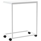  Bočni stolić s kotačima bijeli 55x35x70 cm konstruirano drvo | shoptok.hr