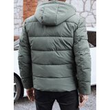 DStreet Kurtka męska zimowa pikowana z kapturem szara | Shoptok.si