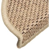 vidaXL Samoljepljivi otirači za stepenice 30kom 56x17x3cm boja pijeska | shoptok.hr