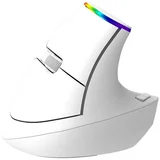 Vertikalni RGB bežični miš M618C bijeli