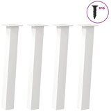  Noge za konzolni stol 4 kom Bijele 72 cm Čelik | shoptok.hr