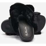 Resti Slippers with fur in black Mashte - Footwear | Shoptok.si