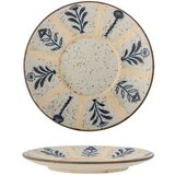 Bloomingville Svetlo moder/kremno bel desertni lončen krožnik ø 16 cm Leonie – | Shoptok.si