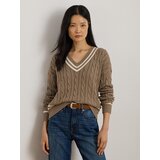 Polo Ralph Lauren Pulover 'TEDURPH' kremna / temno bež | Shoptok.si