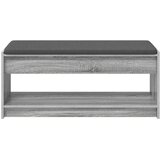  Klupa za hodnik s jastukom Sivi Sonoma 103 x 38 x 45 cm | shoptok.hr