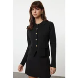 Trendyol Black Basic Knitted Cardigan