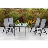 Gardenson Vrtna Garnitura Florenz, 5-Delno, Siva, Aluminij | Shoptok.si