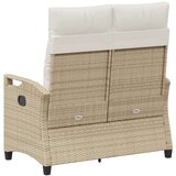  Vrtna klupa Bež i krema 105 x 60 x 112 cm Čelik i poliester - bež i krem | shoptok.hr