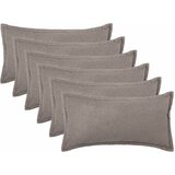  Presvlaka za jastuk 6 kom. HOUTEN Svjetlosiva 40 x 70 cm Bouclé | shoptok.hr