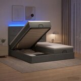  Krevet od pjene s madracem i LED-om Tamnosiva 180 x 200 cm | shoptok.hr