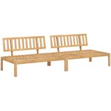  Set sofe s jastukom Bež 240 x 92 x 69 cm Čvrsto drvo akacije | Eponuda.com
