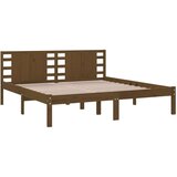 Posteljni okvir medeno rjav iz trdne borovine 200x200 cm, (20643326) | Shoptok.si