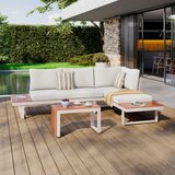 Amatio LOUNGE GARNITURA tkanina akacija masivno aluminij | Shoptok.si