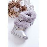 Boto Children's Snow Boots With Cubic Zirconia Silver Hollee | Shoptok.si