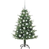 vidaXL Umjetno božićno drvce s rasvjetom i setom kuglica Zelena 120 cm | shoptok.hr
