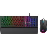 Rampage Tastatura + miš gaming KM-RX7 FORTUNA V2 Rainbow Backlit USB Black Gaming Combo US Layout English Gaming Keyboard 12800 dpi Mouse, 42577 | Eponuda.ba