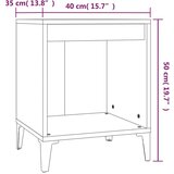  Nočna omarica črna 40x35x50 cm, (20730076) | Shoptok.si