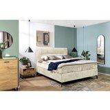 Esposa POSTELJA BOXSPRING 160 cm x 200 cm , tekstil barve šampanjca | Shoptok.si