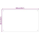  Kuhinjski zid 2 pcs Bijelo 100 x 60 cm Staklo otporno na udarce | shoptok.hr