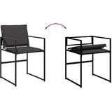  13dijelni vrtni blagovaonski set s jastucima crni od tekstilena | shoptok.hr