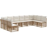  Set vanjskih sofa Prirodna Poliester - Prirodna bez stola | shoptok.hr