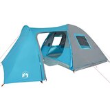 vidaXL Šator za kampiranje za 6 osoba plavi 466x342x200 cm taft 185T | shoptok.hr