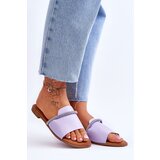Boto Elegant Flat Heels Violet Termen | Shoptok.si