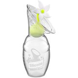Haakaa ročna črpalka silikonska 1. gen 100 ml + pokrovček bela rožica Cene