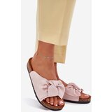 Boto Ladies sandals on cork sole with bow light pink Seressa | shoptok.hr