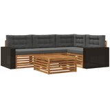  Set vanjskih sofa 5 pcs Prirodna i antracit 79 x 79 x 37 cm | shoptok.hr