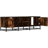 TV ormarić dimljeni hrast 120x35x41cm konstruirano drvo i metal | shoptok.hr