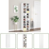 The Living Store Omara za čevlje visok sijaj bela 54x34x183 cm iverna plošča - Omara Za Čevlje, (21744687) | Shoptok.si