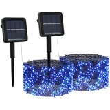  Solarna vilinska svjetla 2 kom 2 x 200 LED plava | shoptok.hr