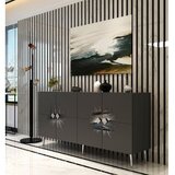 Hanah home komoda nida KB150 anthracite silver