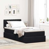  Krevet s od storage s madracem Crna 90 x 200 cm Baršun | shoptok.hr