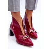 Kesi Leather shoes on a post Maciejka 05262-15 Fuchsia Cene