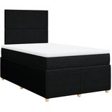 Krevet s oprugama i madracem crni 120 x 200cm od tkanine | shoptok.hr
