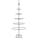 vidaXL Metalno ukrasno božićno drvce crno 150 cm | shoptok.hr